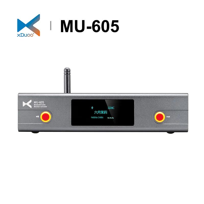 XDUOO-MU-605 MU605 HD 블루투스 오디오 수신기 컨버터, 듀얼 ES9018K2M 칩 LDAC/SBC/AAC, MU604 DAC 앰프용